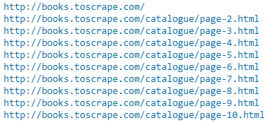 jupyter notebook showing URL being scraped